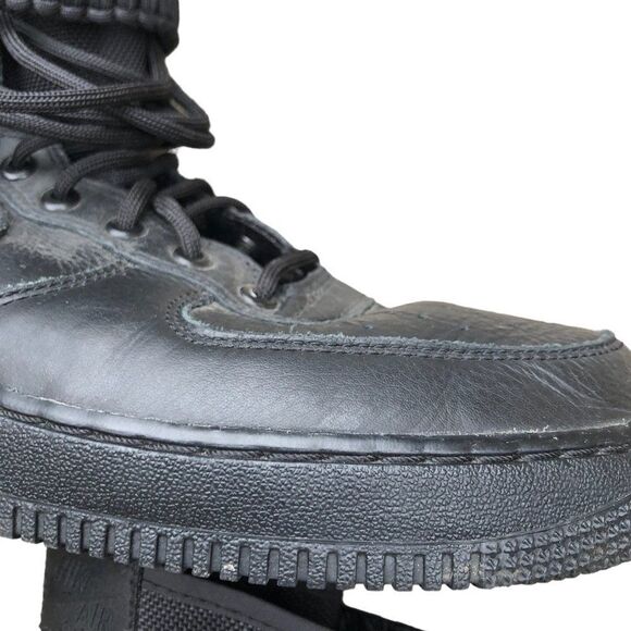 Rare 2017 Nike Air Force 1 Boot Size 9.5 Black - Picture 8 of 16